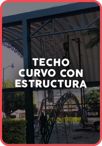 Techo curvo con estructura