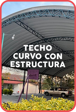Techo curvo con estructura