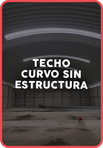 Techo curvo sin estructura