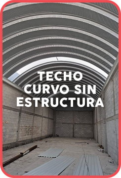 Techo curvo sin estructura